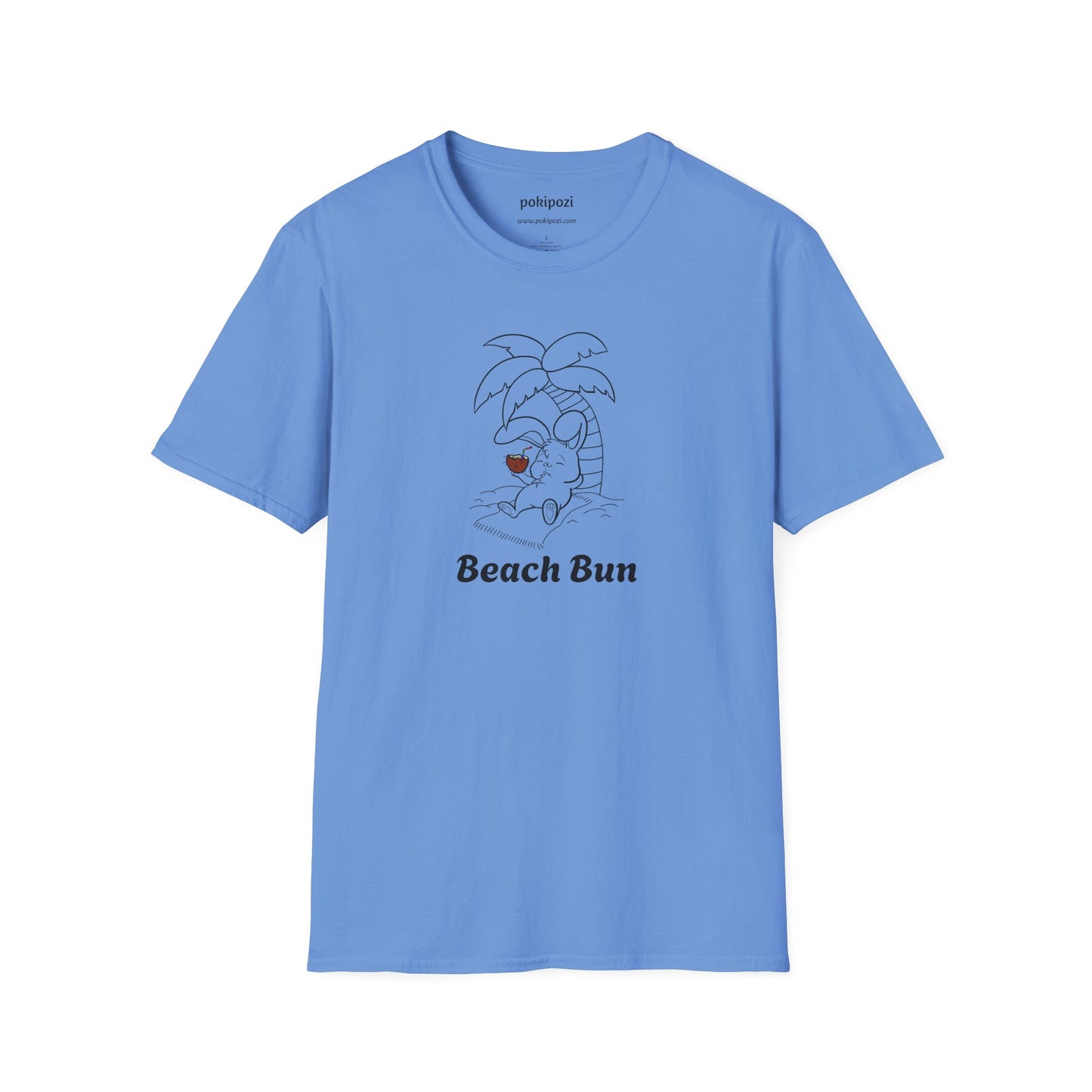 Beach Bun Lineart Unisex Softstyle T-Shirt