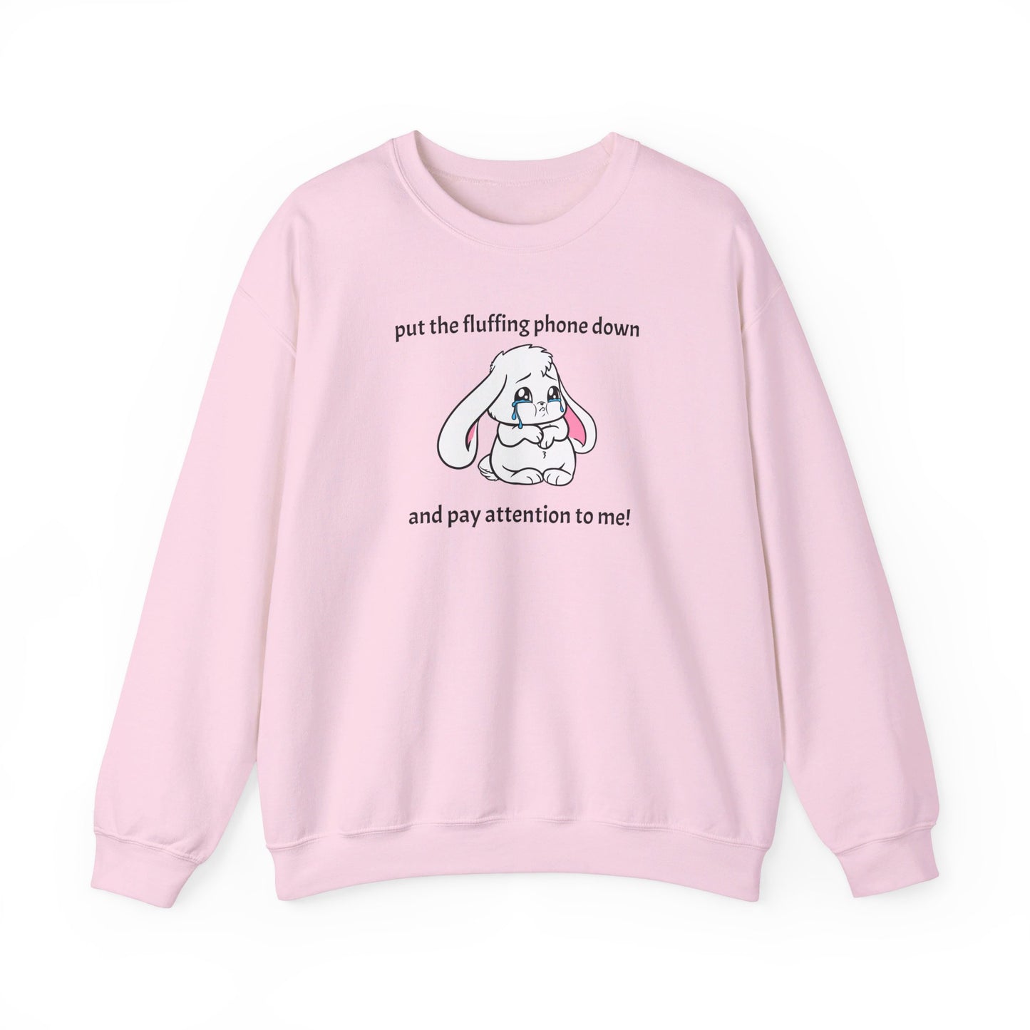 Put the Fluffing Phone Down Unisex Heavy Blend™ Crewneck Sweatshirt