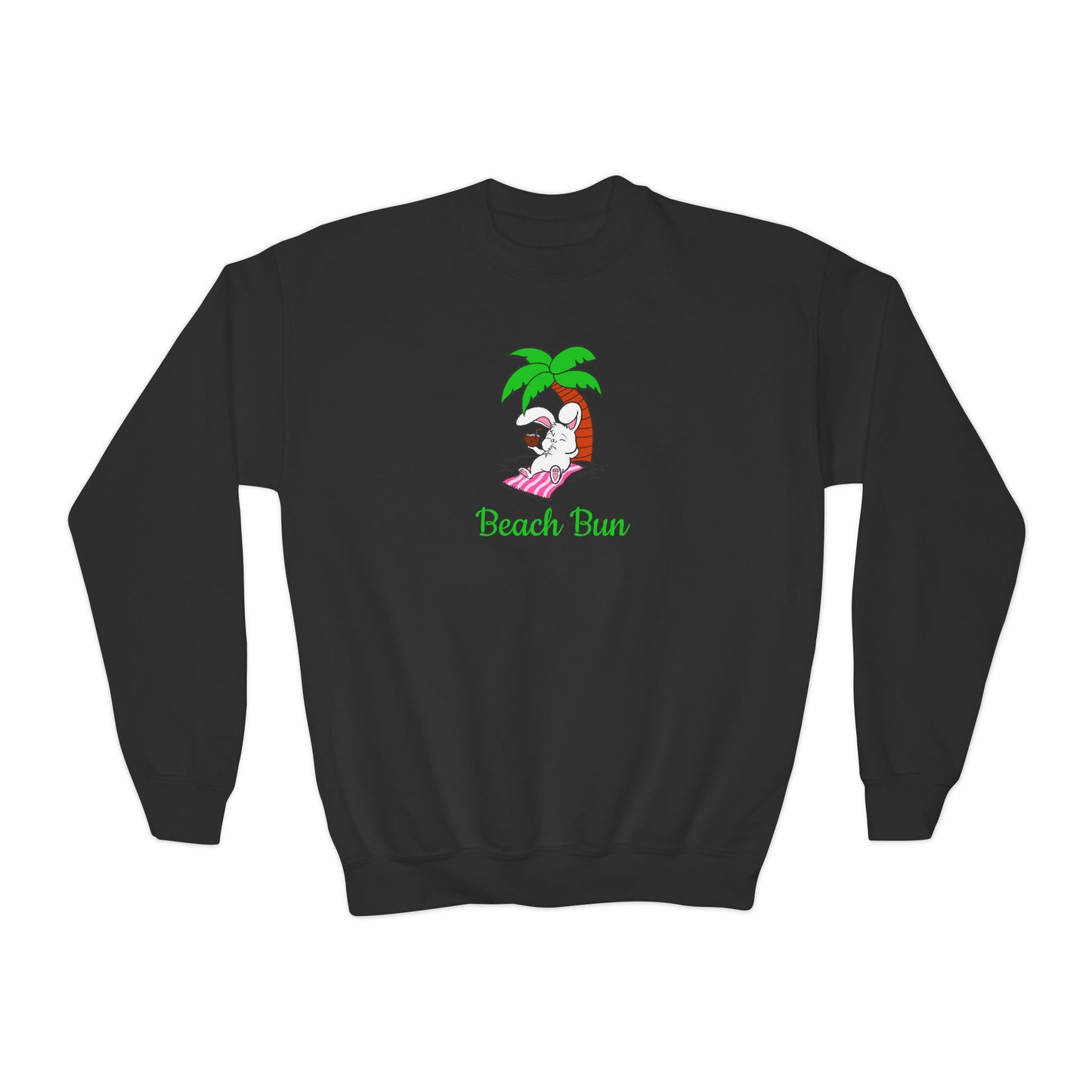 Beach Bun Youth Crewneck Sweatshirt