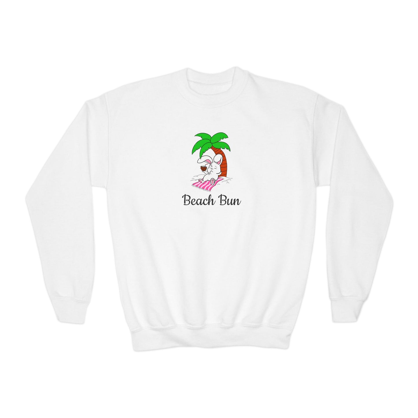 Beach Bun Youth Crewneck Sweatshirt