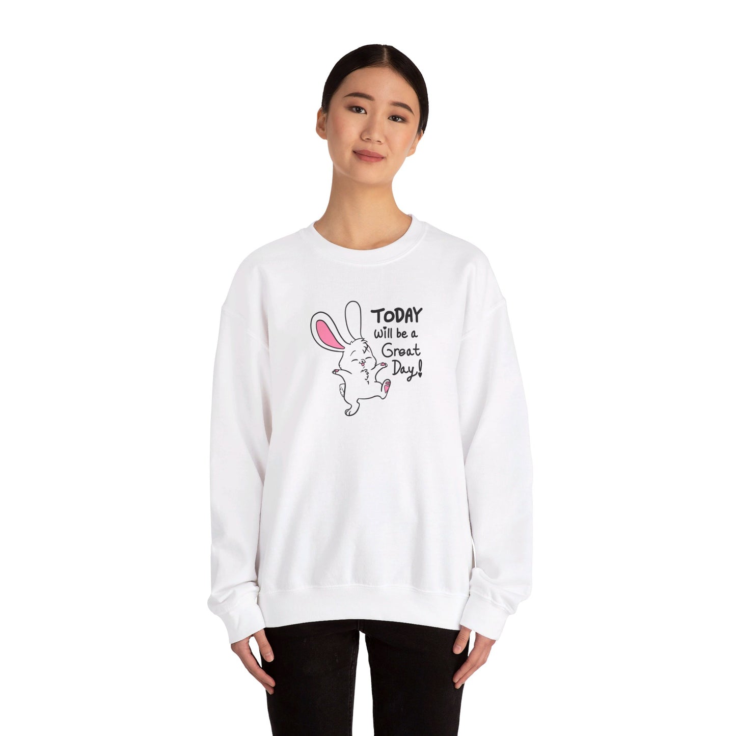 Today Will Be a Great Day Unisex Heavy Blend™ Crewneck Sweatshirt