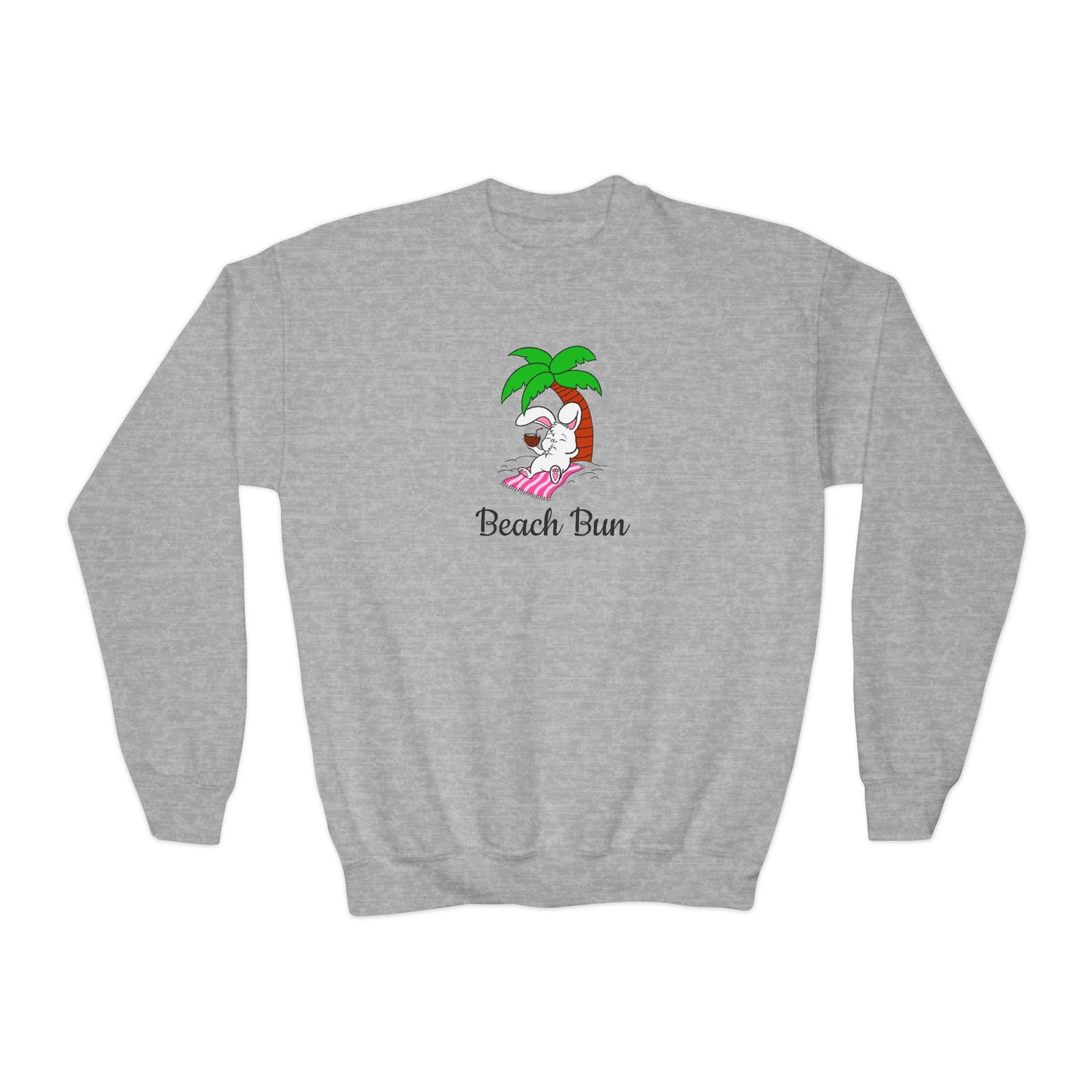 Beach Bun Youth Crewneck Sweatshirt