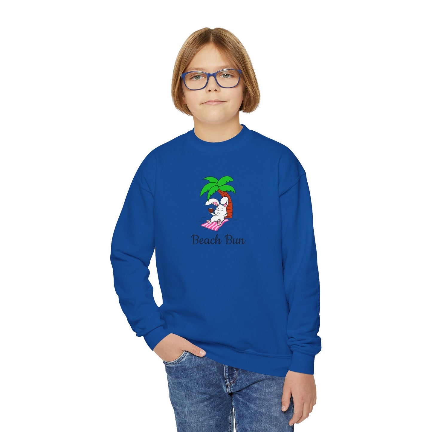 Beach Bun Youth Crewneck Sweatshirt