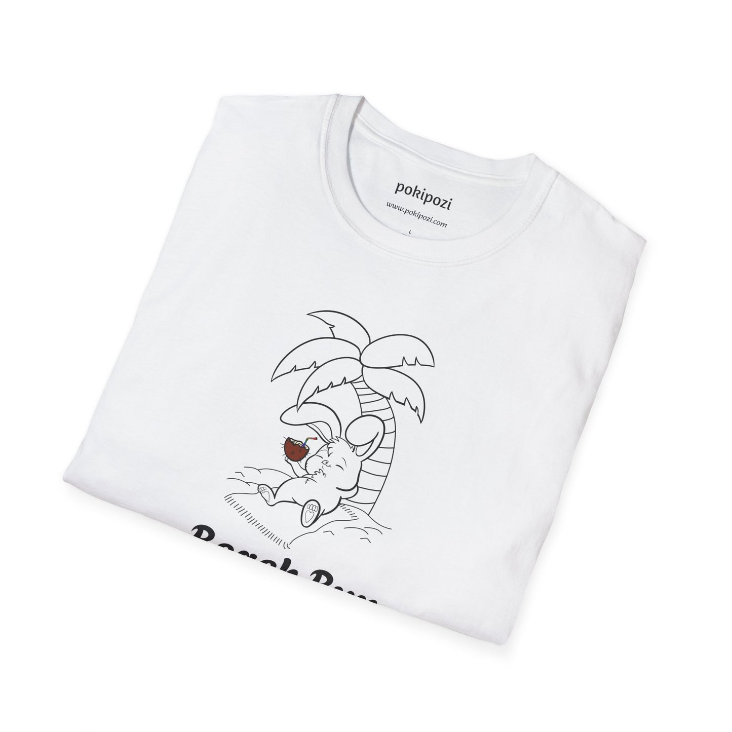 Beach Bun Lineart Unisex Softstyle T-Shirt