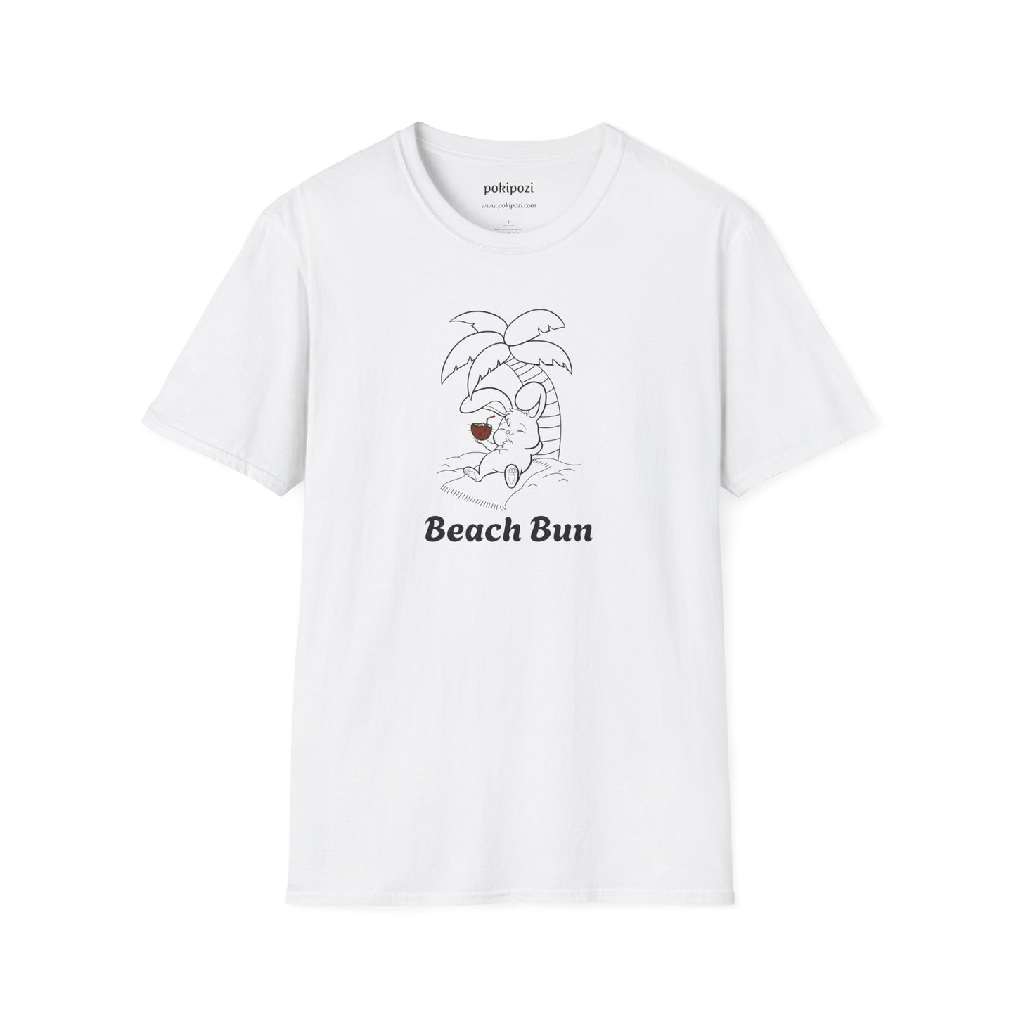 Beach Bun Lineart Unisex Softstyle T-Shirt