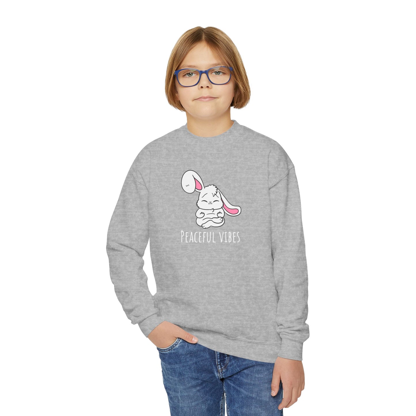 Peaceful Vibes Youth Crewneck Sweatshirt