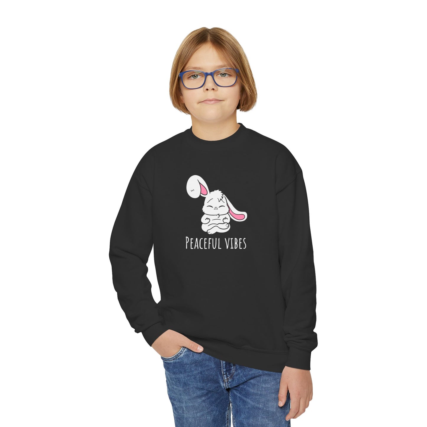 Peaceful Vibes Youth Crewneck Sweatshirt