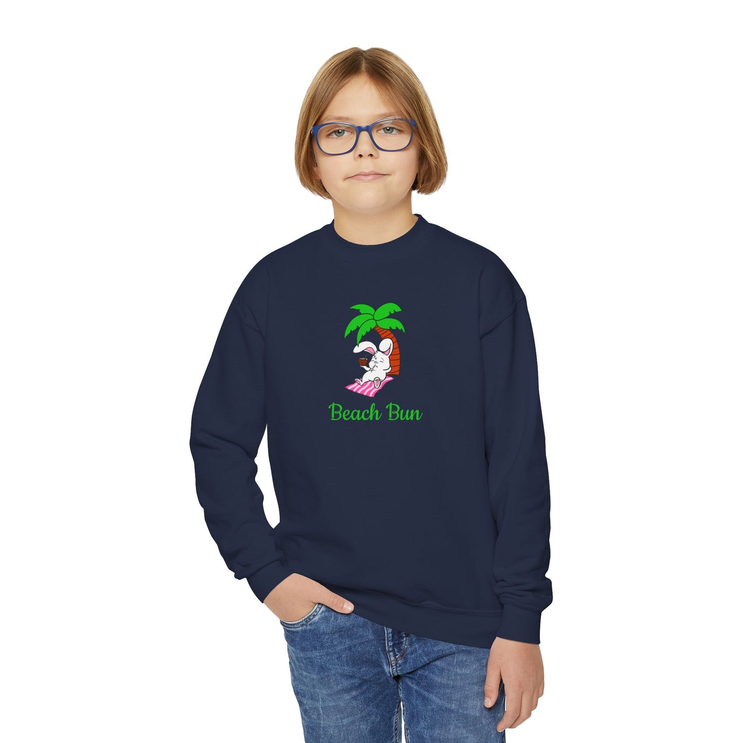 Beach Bun Youth Crewneck Sweatshirt