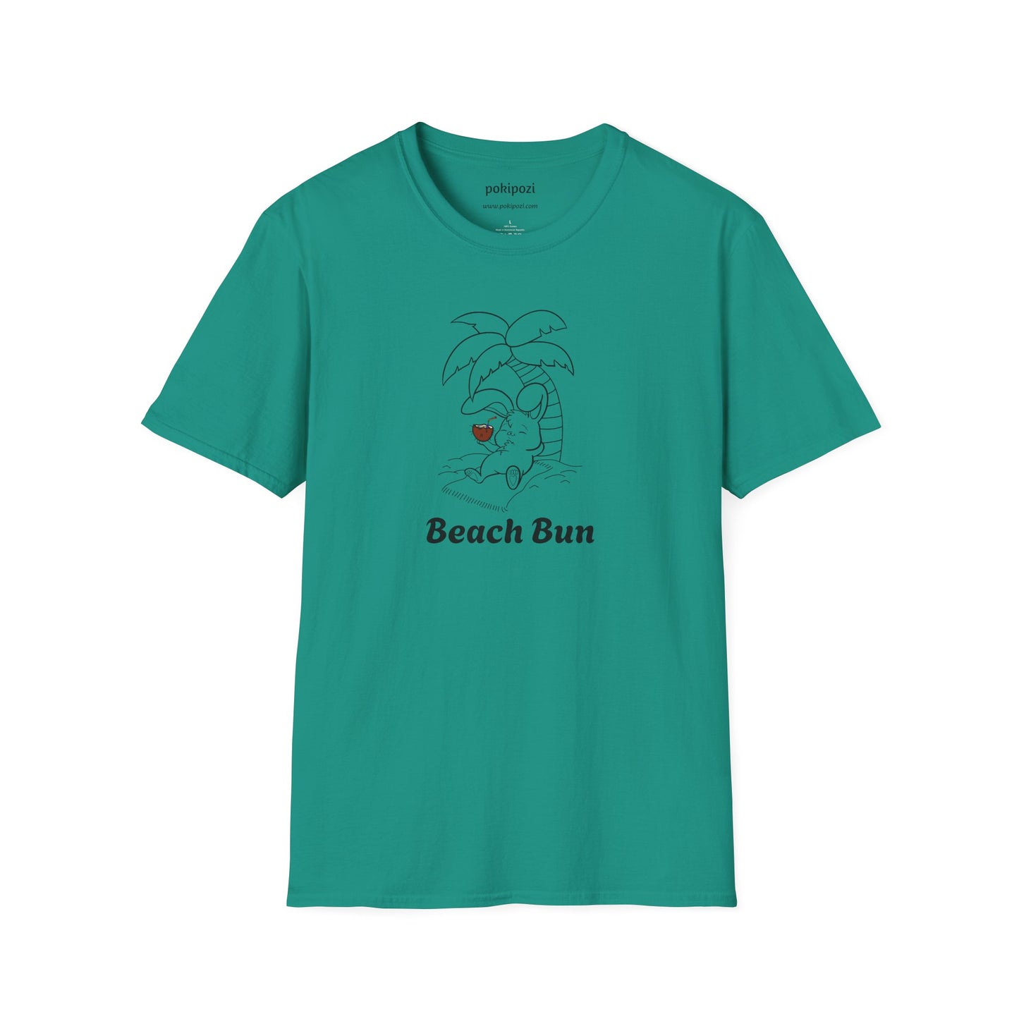 Beach Bun Lineart Unisex Softstyle T-Shirt