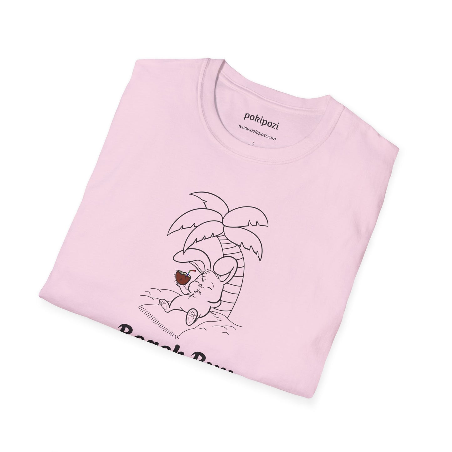 Beach Bun Lineart Unisex Softstyle T-Shirt