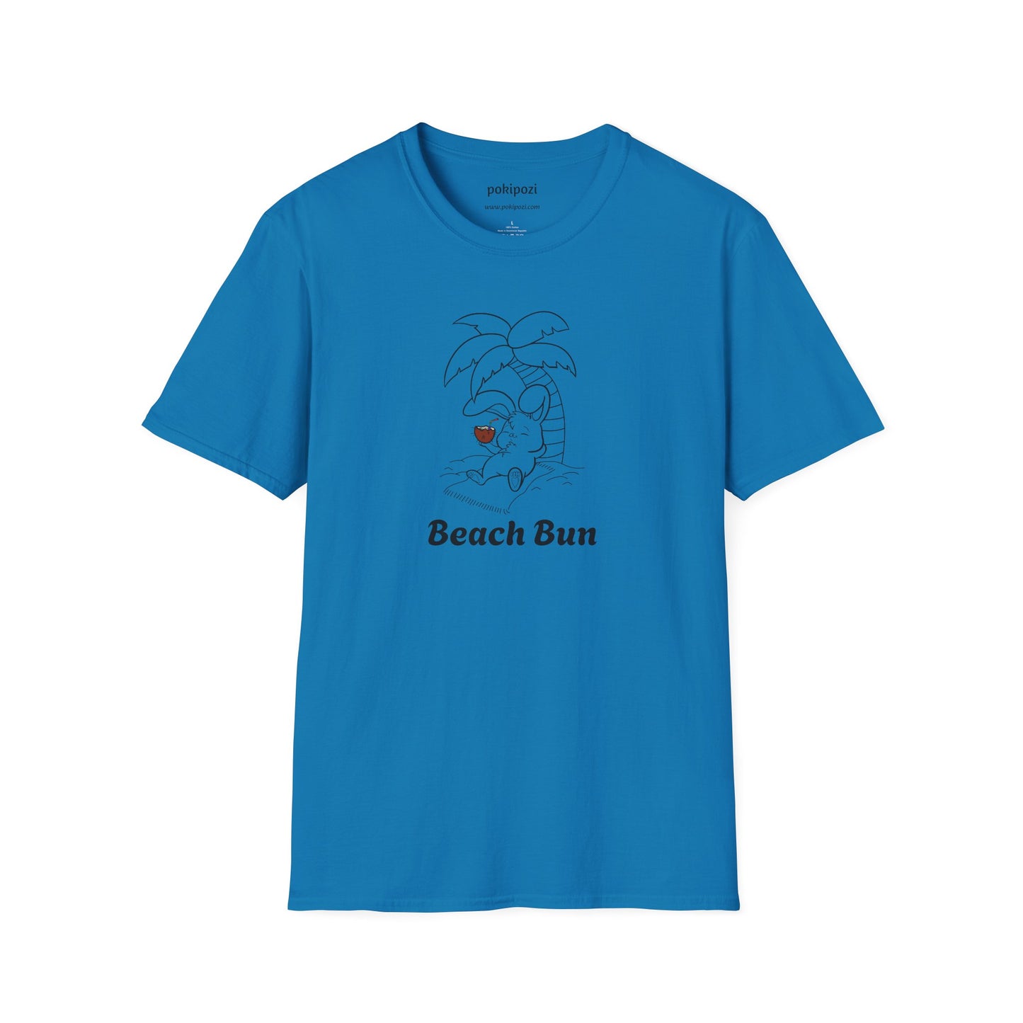 Beach Bun Lineart Unisex Softstyle T-Shirt